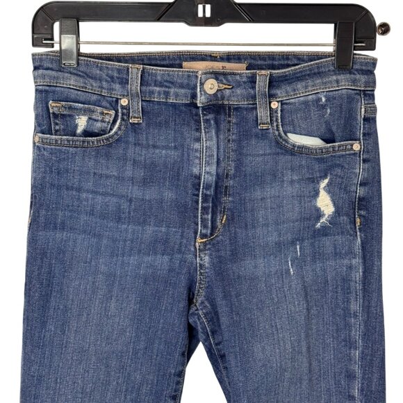 Joe's blue distressed wash Michelle high rise skinny jeans size 27 - Picture 3 of 11